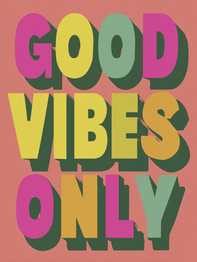 Good Vibes Only by Andreas Magnusson — canvas wall art