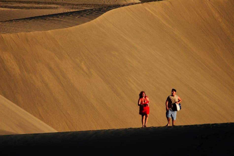 Desert Dune Walkers by Bror Johansson — canvas wall art