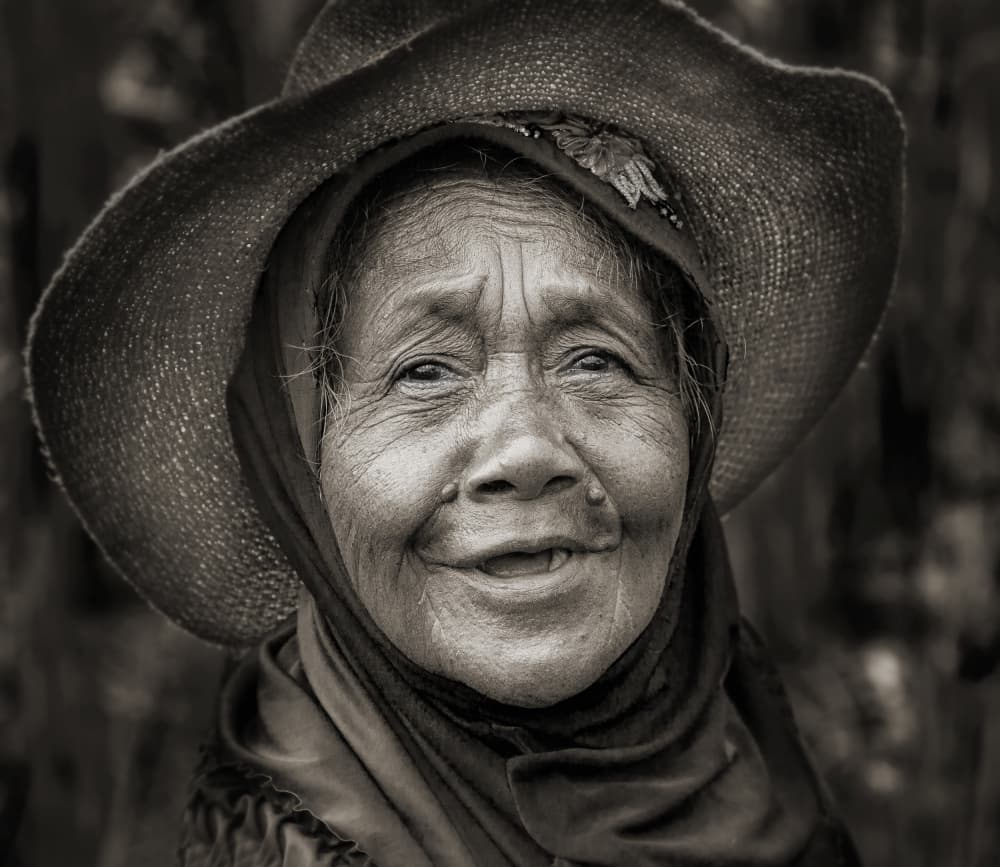Wise Woman's Smile by Jan Donckers — canvas wall art