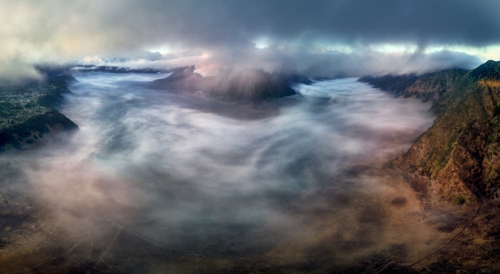 Ethereal Cloud Valley by Ricardo Gayan — canvas wall art