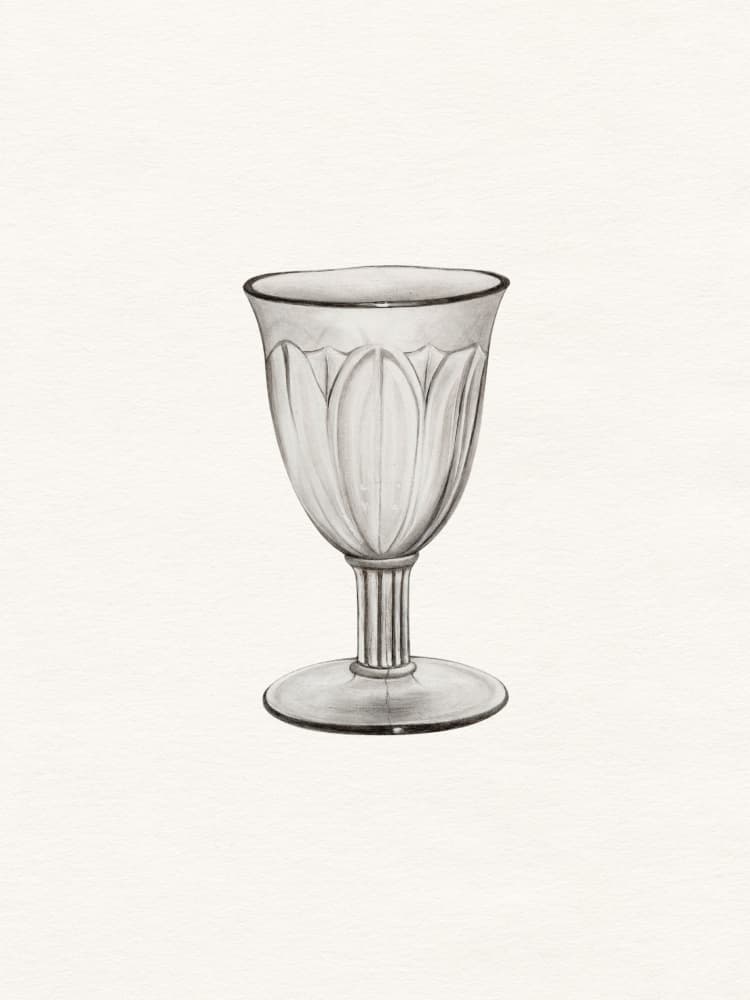 Elegant Ornate Goblet by Wild Violets — canvas wall art