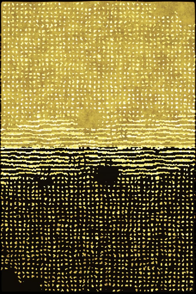 Golden Grid Horizon by Petr Strnad — canvas wall art