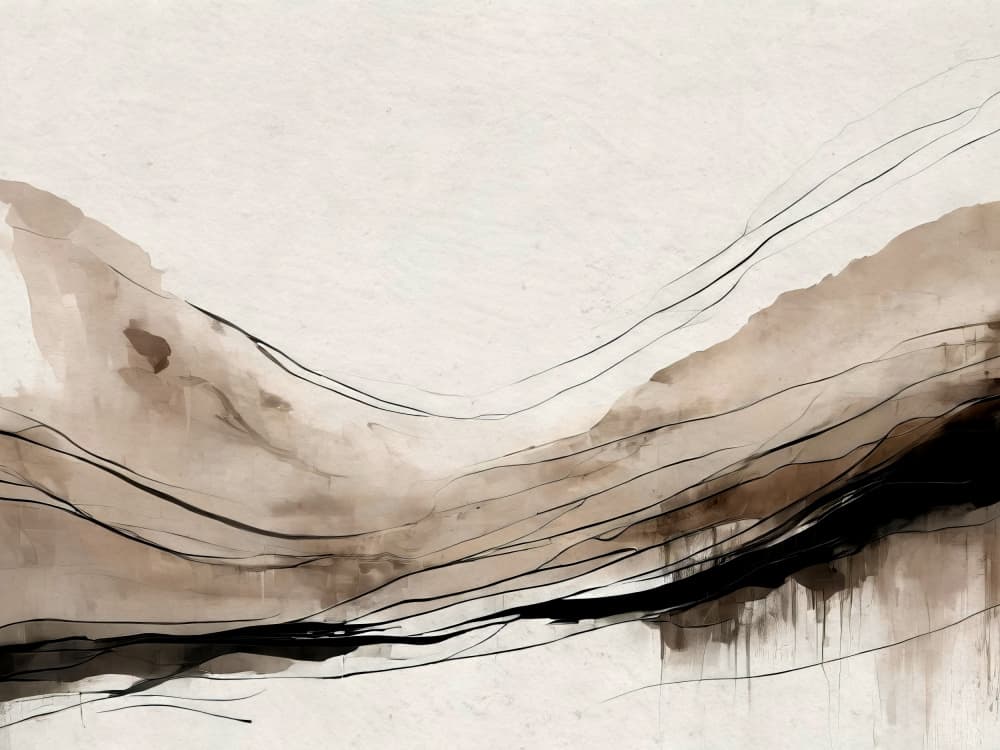 Earthy Abstract Landscape by Alpenglow Workshop — canvas wall art