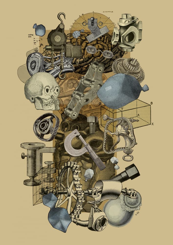 Mechanical Mind Assembly by Pawel Pacholec — canvas wall art