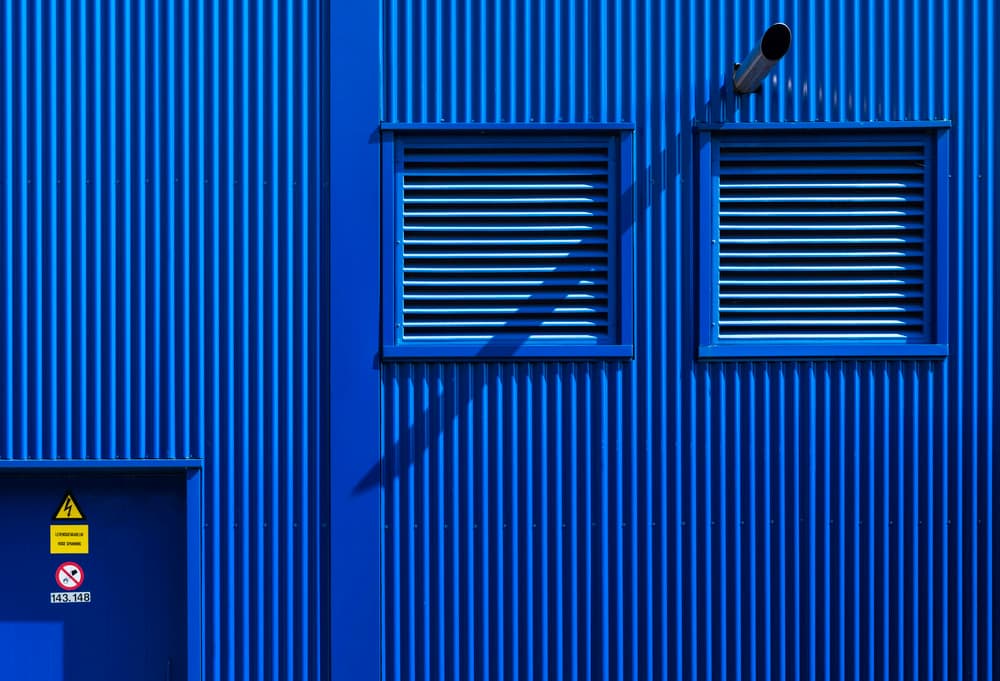 Vibrant Blue Lines by Greetje van Son — canvas wall art