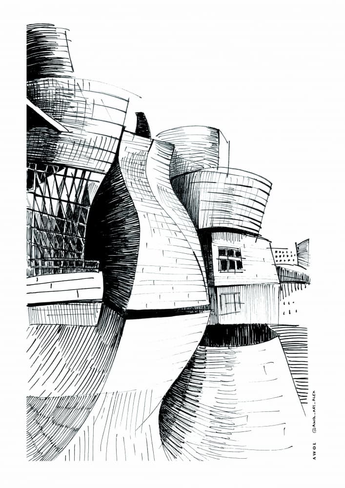 Dynamic City Architecture by Awol Art Alex — canvas wall art