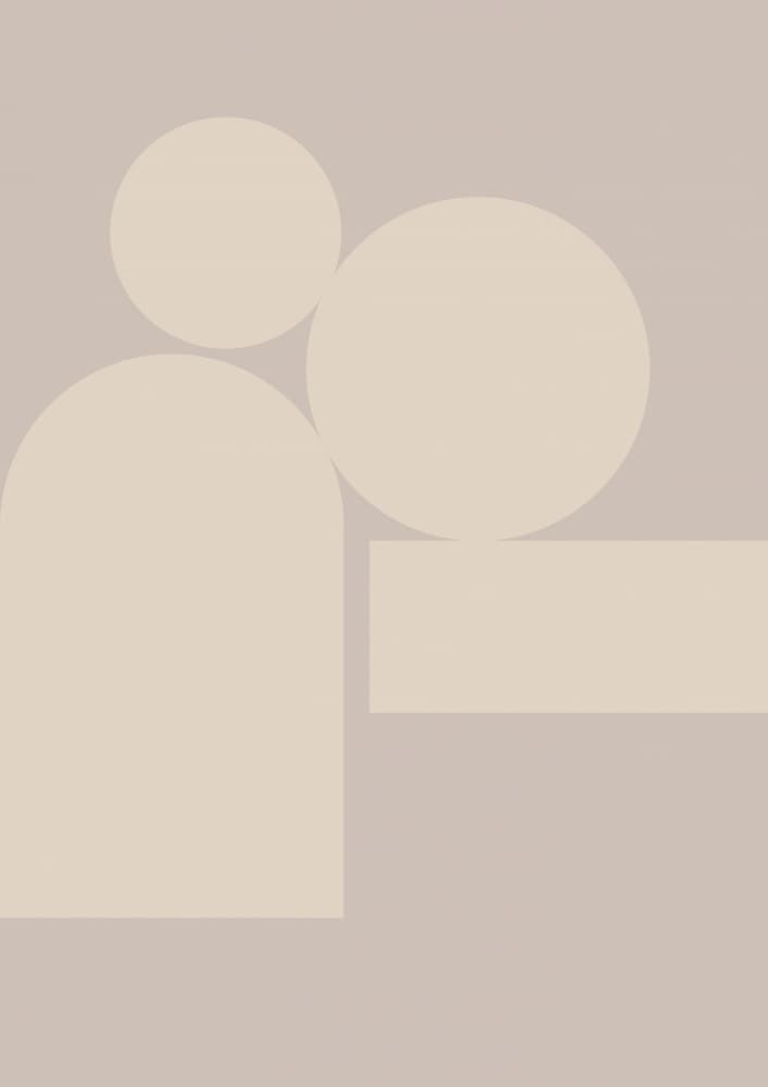 Soft Geometric Forms by Nilesh Kulkarni — canvas wall art