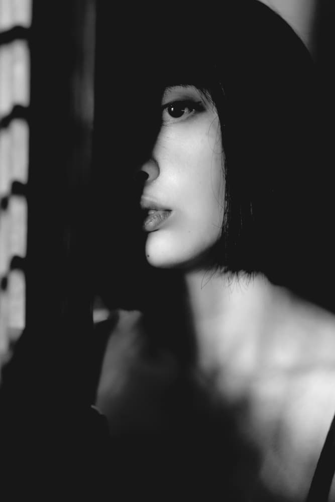 Mysterious Dark Portrait by Takaaki Ishikura — canvas wall art