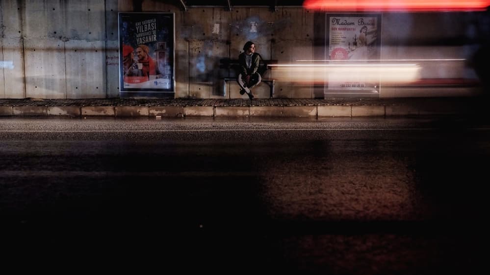 Urban Night Solitude by Ali Ayer — canvas wall art