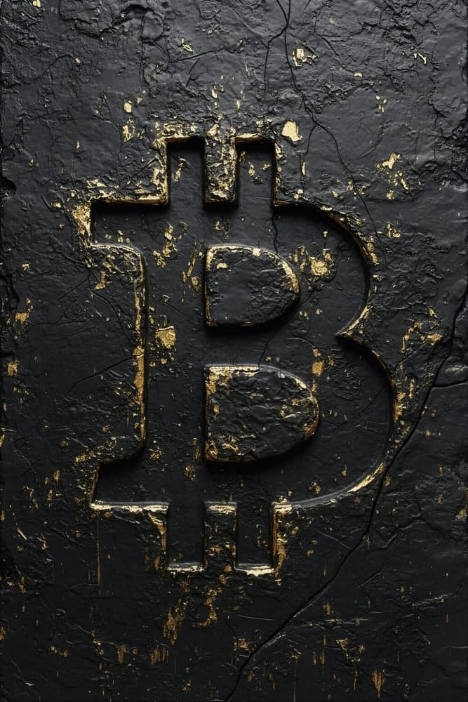 Ancient Bitcoin Gold by HUGO — canvas wall art