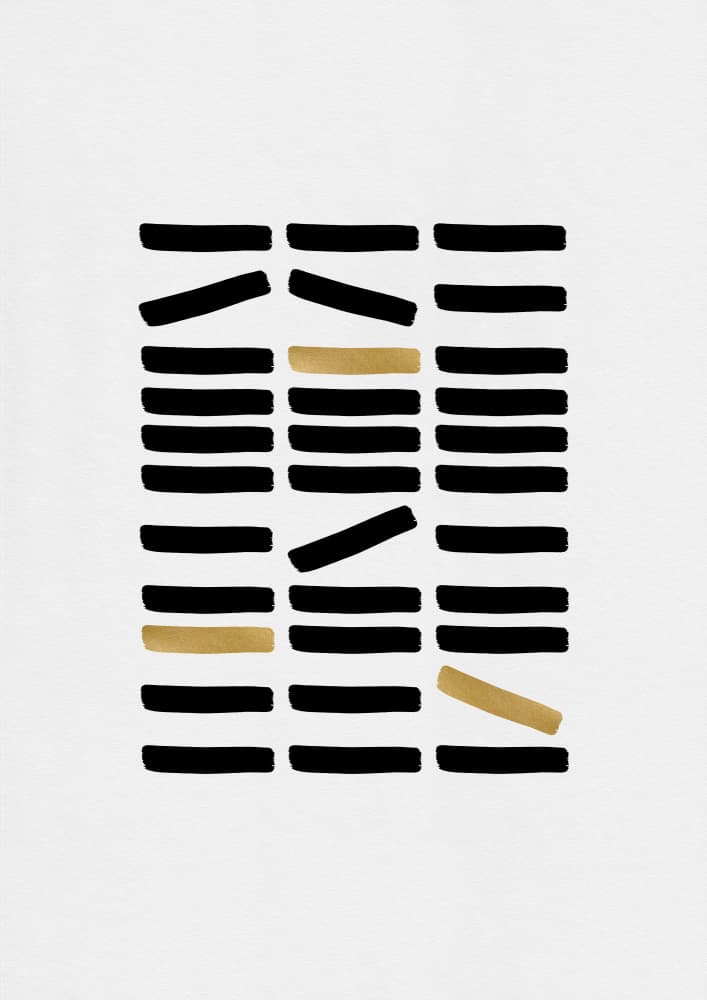 Modern Gold Bar Pattern by Orara Studio — canvas wall art