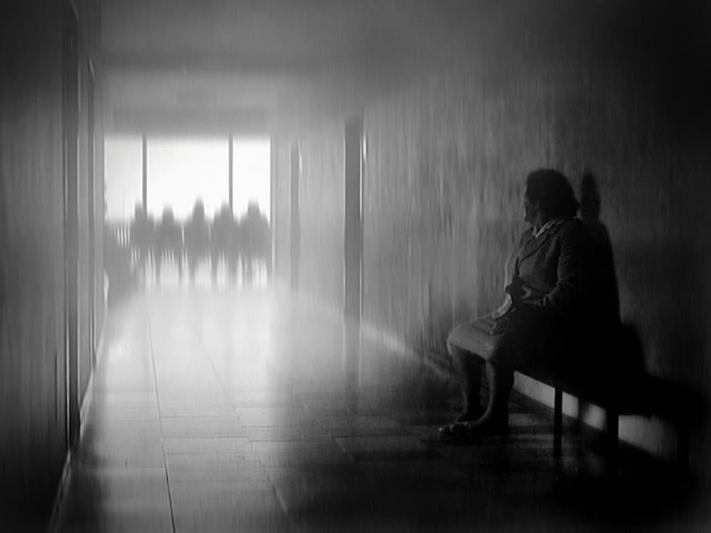 Solitary Woman Waiting by Holger Droste — canvas wall art