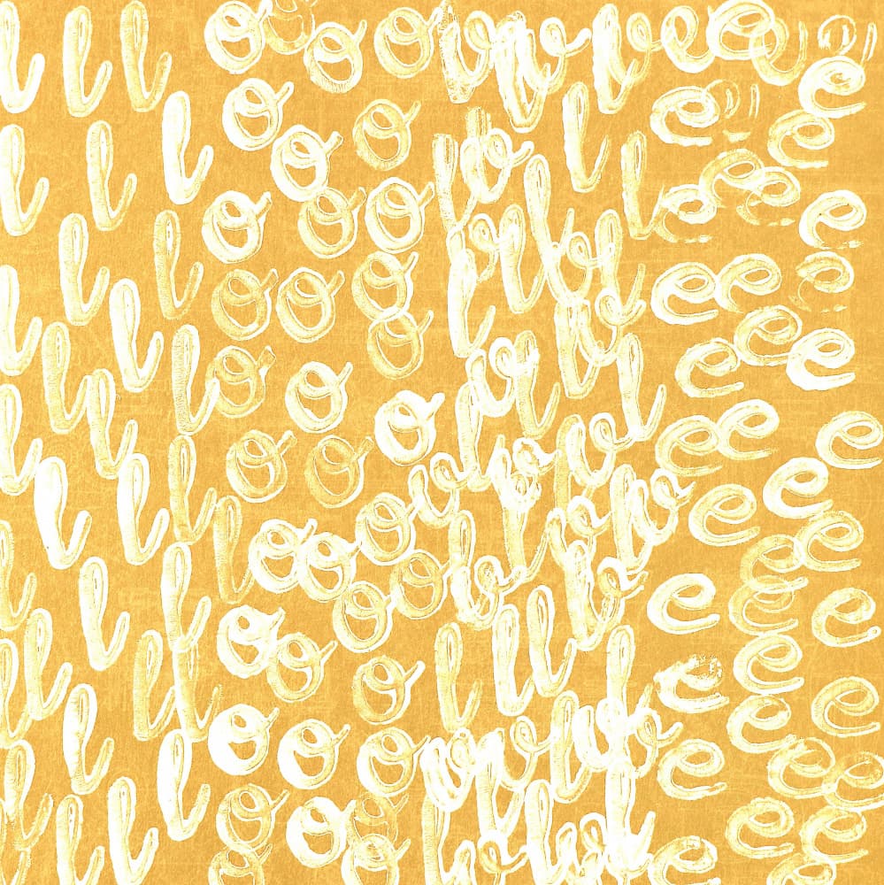 Golden Love Script by Santhosh ch — canvas wall art