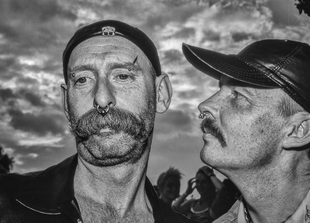 Pierced Men with Mustaches by Carlos_Grury_Santos — canvas wall art