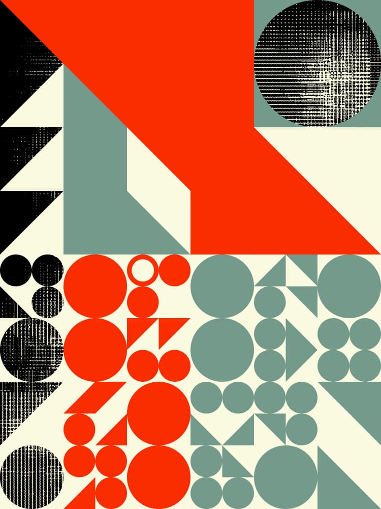Bold Modern Geometry by Petr Strnad — canvas wall art
