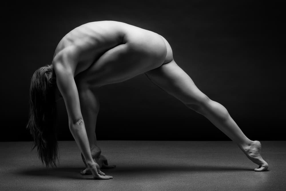 Graceful Nude Pose by Anton Belovodchenko — canvas wall art
