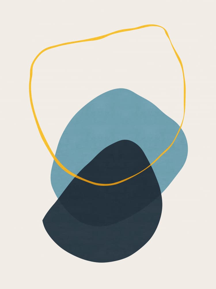 Serene Abstract Forms by Vitor Costa — canvas wall art