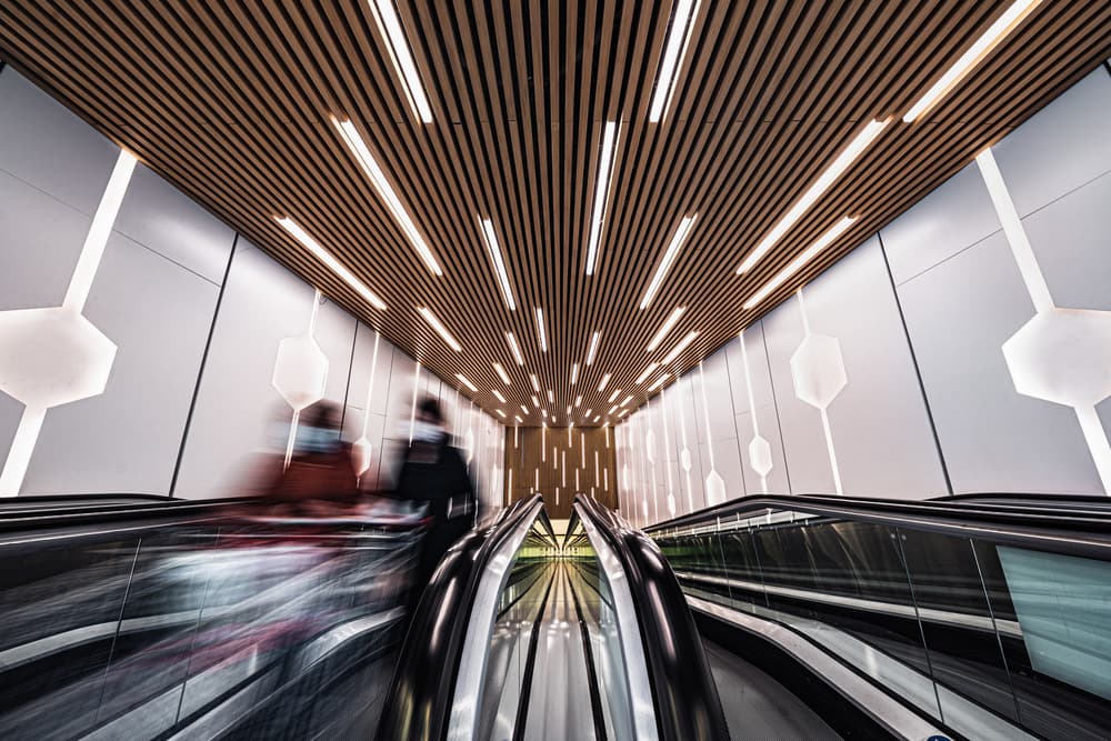 Modern Urban Ascent by Marco Tagliarino — canvas wall art
