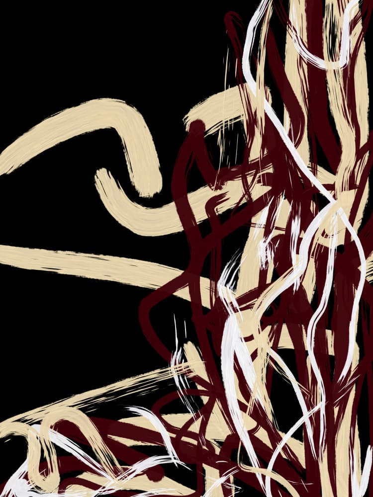 Dynamic Abstract Strokes by Josie George — canvas wall art