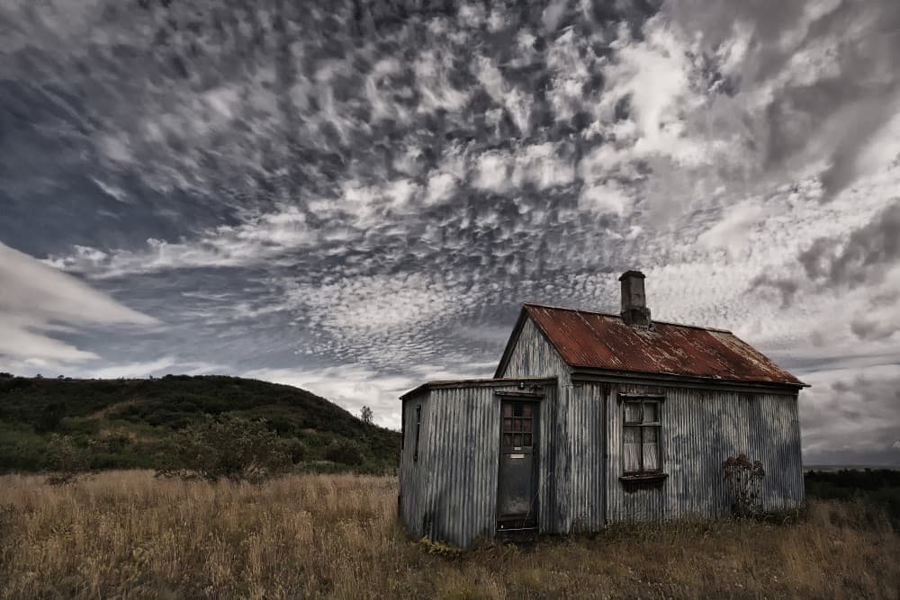 Rustic Cabin Sky by Þorsteinn H. Ingibergsson — canvas wall art