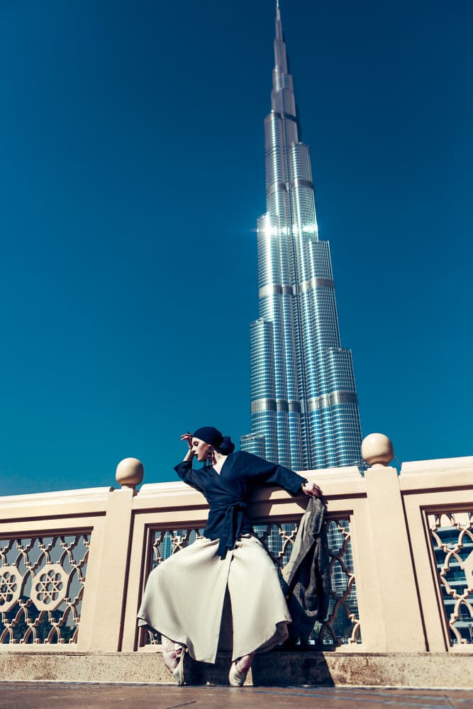 Burj Khalifa Fashion Vision by Ruslan Bolgov — canvas wall art