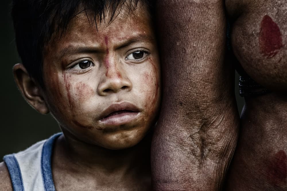Young Indigenous Gaze by Pavol Stranak — canvas wall art