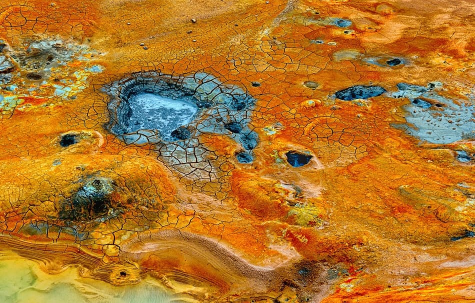 Colorful Cracked Earth by Izidor Gasperlin — canvas wall art