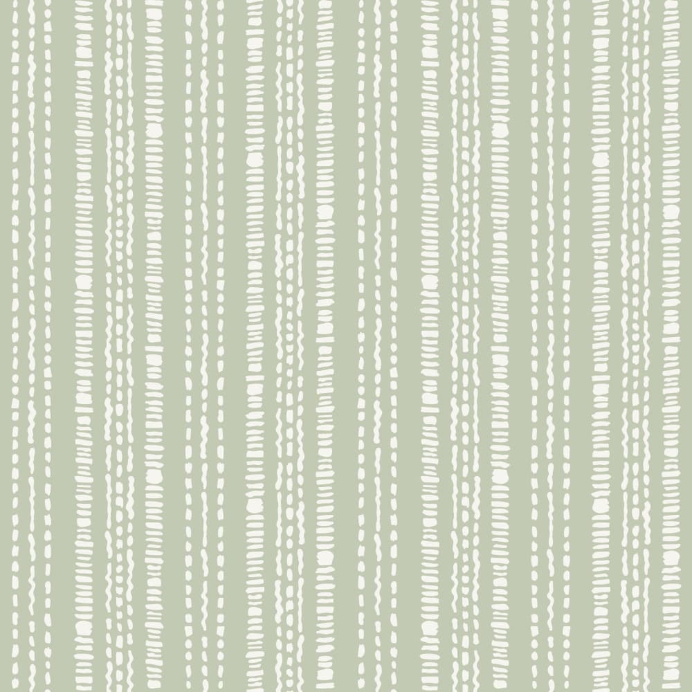 Sage Green Organic Lines by Alexandra Weise — canvas wall art