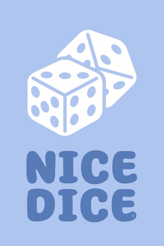 Nice Dice Graphic by Martina — canvas wall art