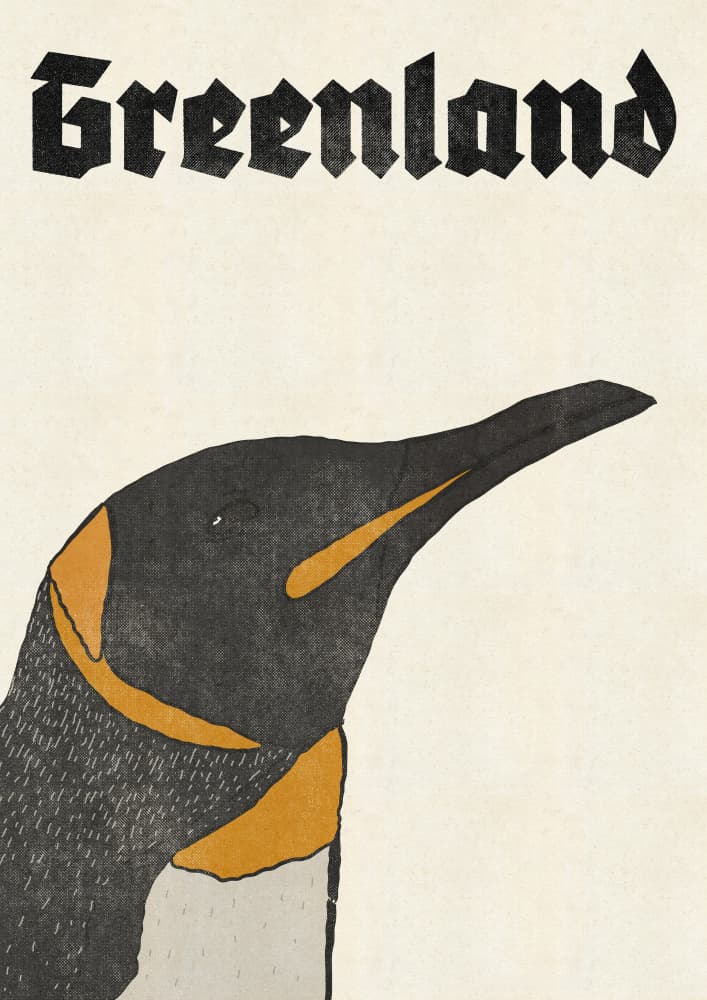 Greenland King Penguin by Nicholas — canvas wall art