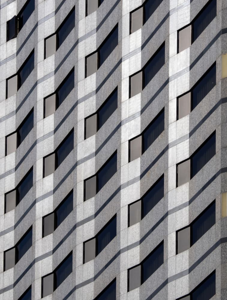 Geometric Building Facade by HAN dong hee — canvas wall art
