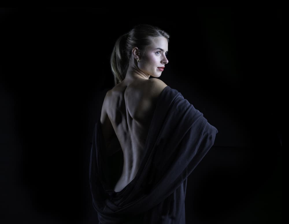 Dramatic Back Portrait by Sam SDFMedia — canvas wall art