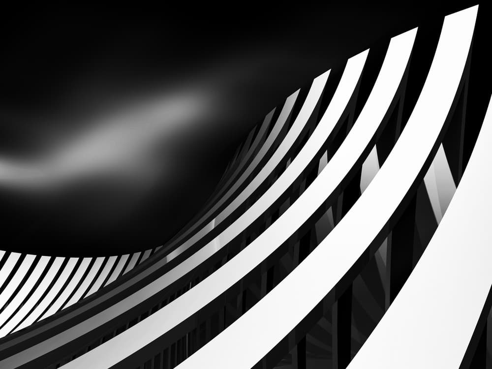 Dynamic Monochrome Curves by Antonyus Bunjamin (Abe) — canvas wall art