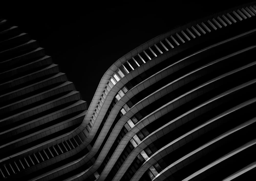 Modern Architectural Curves by Gerard Jonkman — canvas wall art