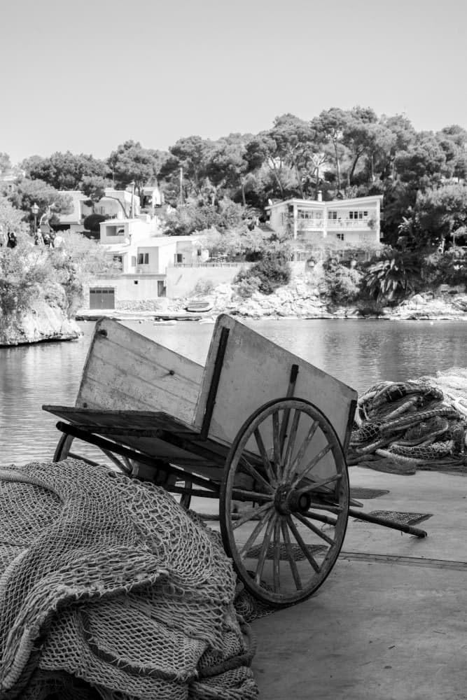 Old Fishing Village Cart by Henrike Schenk — canvas wall art