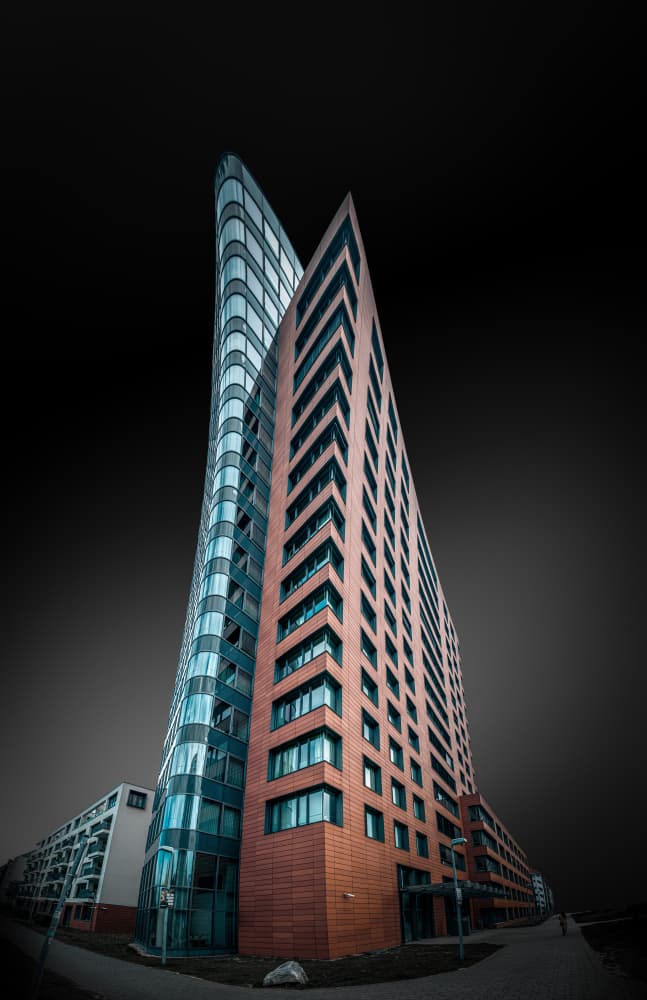 Architectural Contrast Dark Sky by Jörg Vollrath — canvas wall art