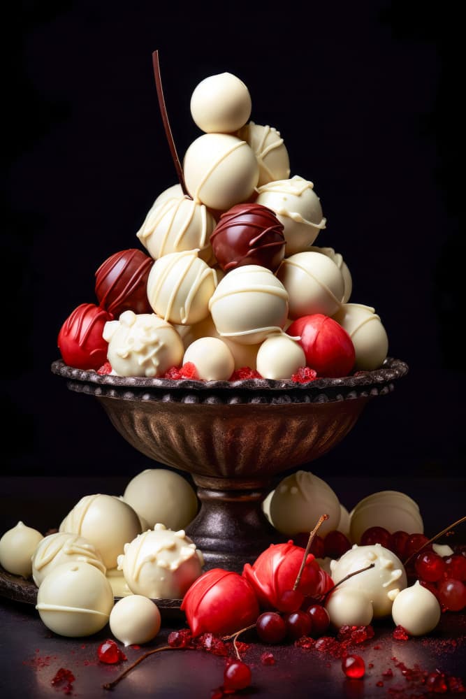 Elegant Truffle Pyramid by Justyna Jaszke — canvas wall art
