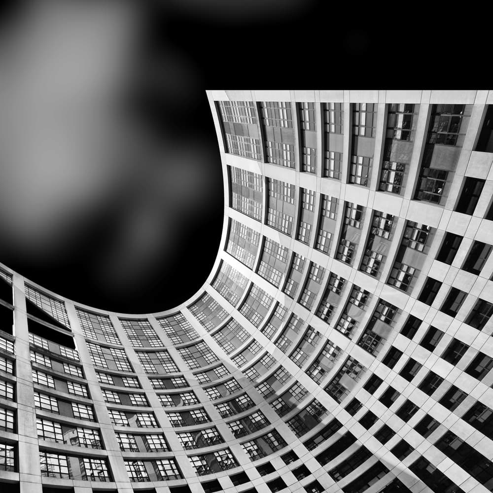 Modern Architectural Curve by Jeroen van de Wiel — canvas wall art
