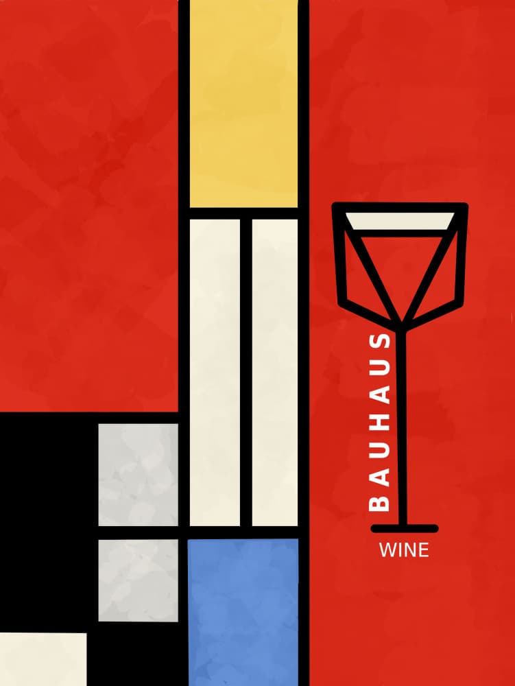 Modern Geometric Wine by Sannel Larson — canvas wall art