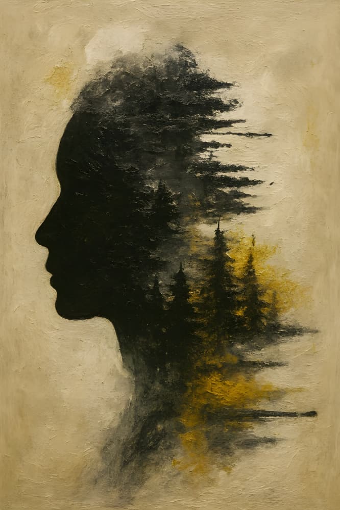 Golden Forest Dream by HUGO — canvas wall art