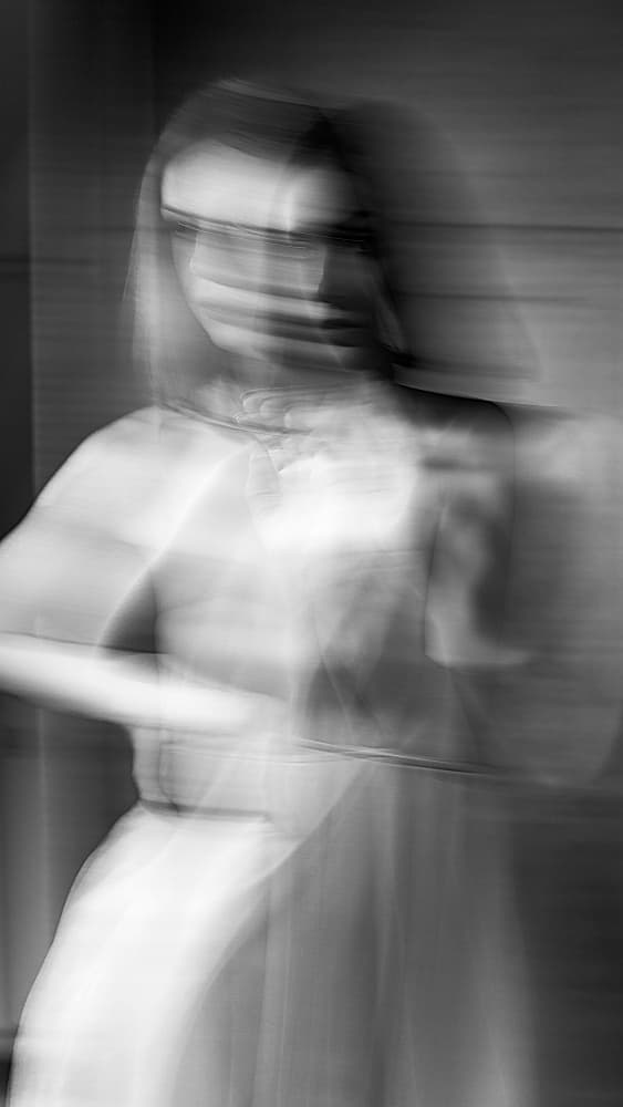 Mysterious Blurred Woman by Rosario Leonardi — canvas wall art