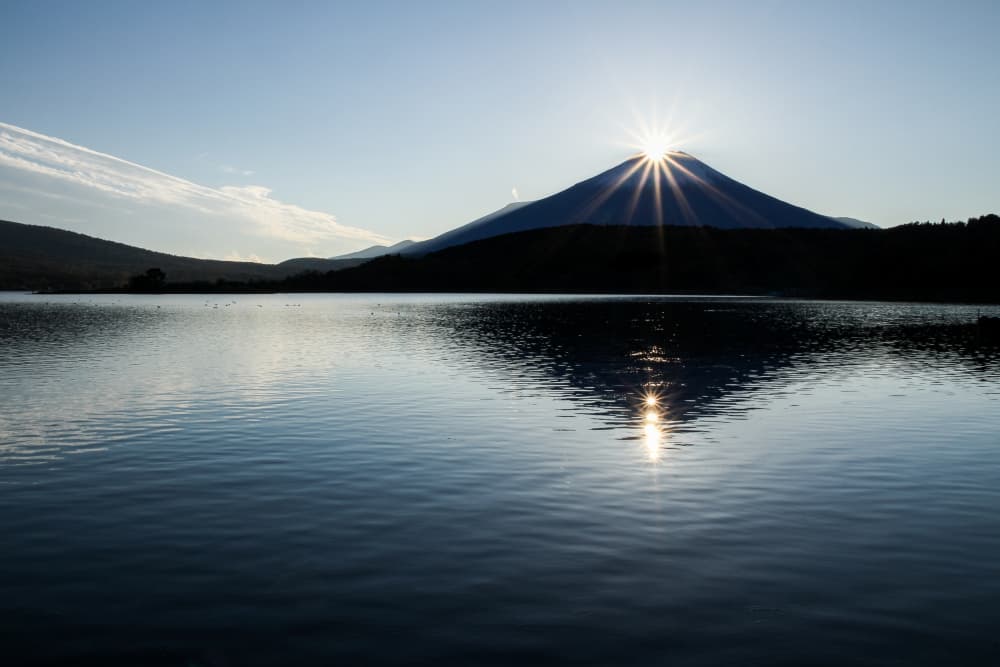 Mount Fuji Diamond Sunrise by Michiko Ôtomo — canvas wall art