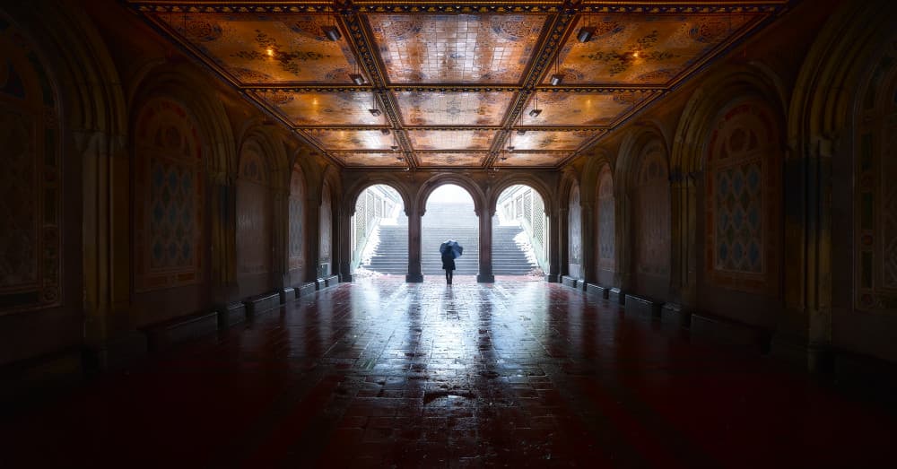 Ornate Tunnel Light by Javier de la Torre — canvas wall art