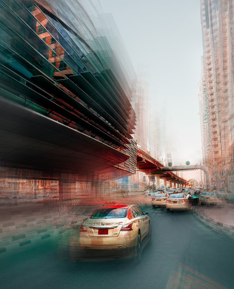 Urban Motion Blur by Carmine Chiriacò — canvas wall art