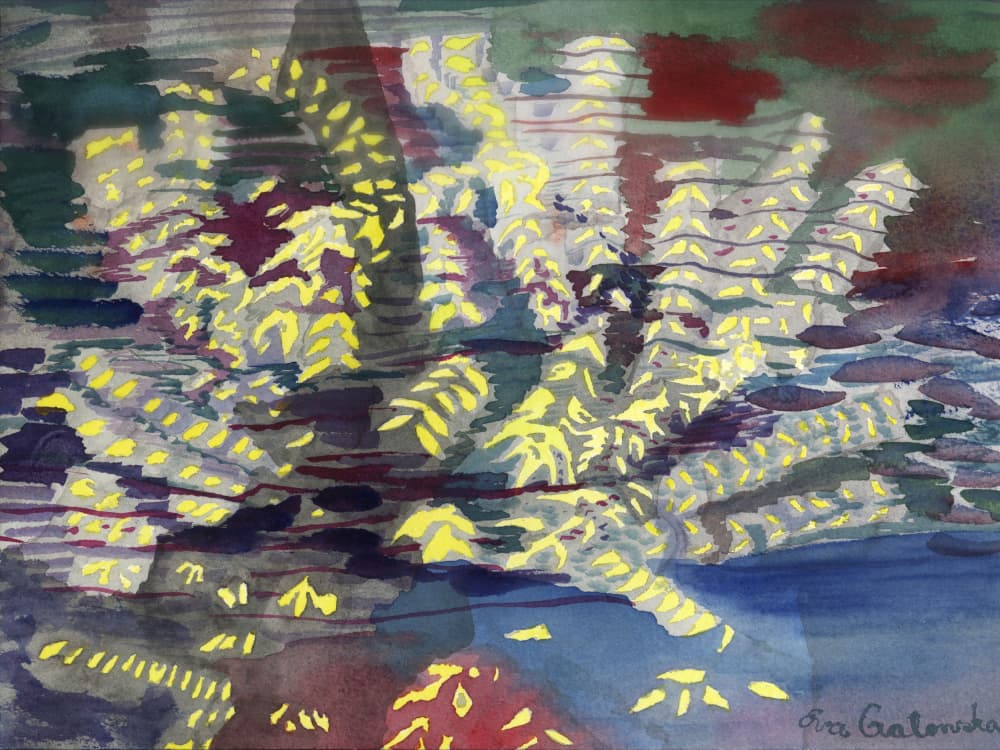 Glowing Water Plants by Eva Galonska — canvas wall art