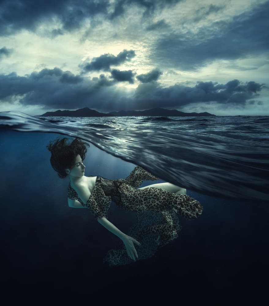 Underwater Leopard Dream by Dmitry Frizel — canvas wall art
