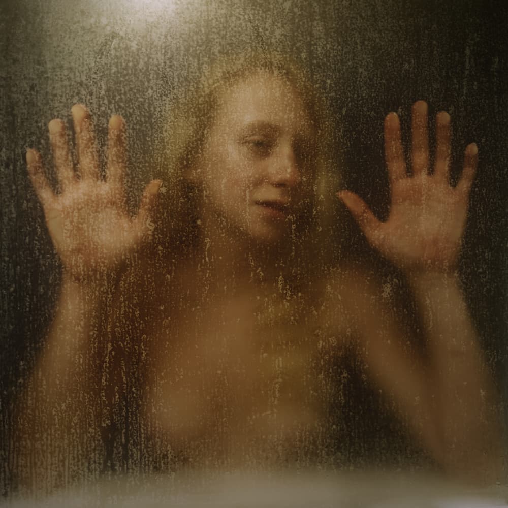 Blurred Shower Portrait by michel genève — canvas wall art