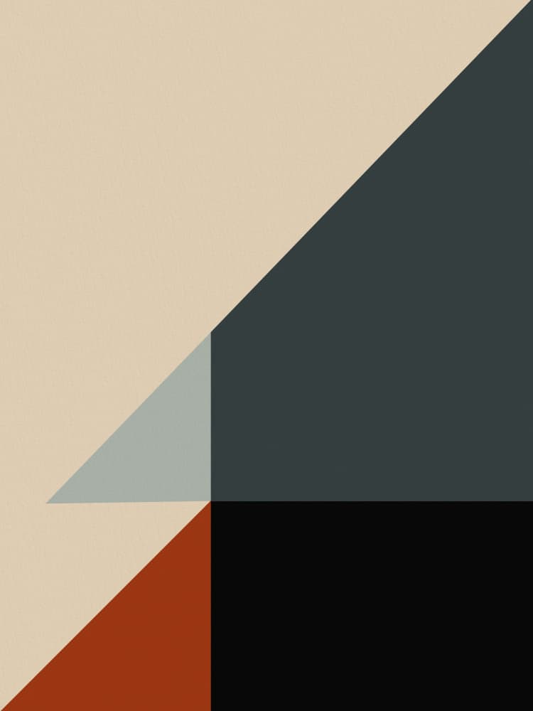 Muted Geometric Design by Little Dean — canvas wall art