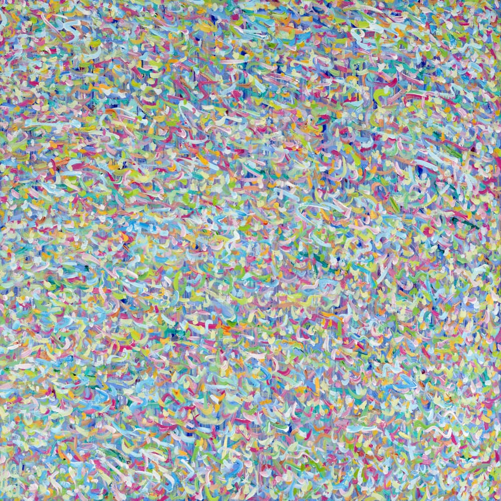 Happy Brushstrokes by Helen Joynson — canvas wall art