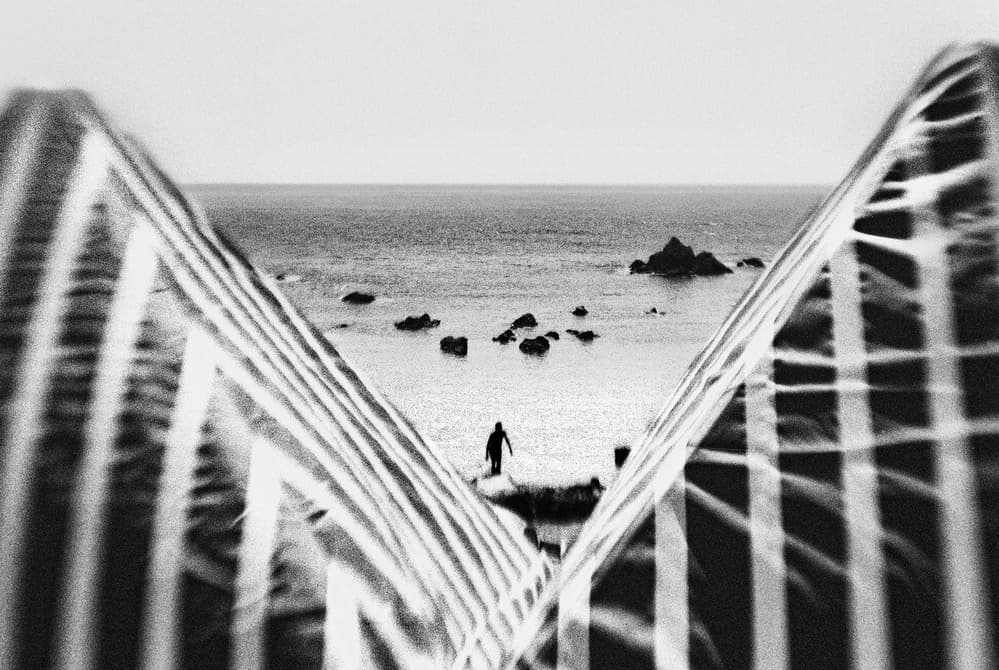 Solitary Figure Ocean by Paulo Abrantes — canvas wall art